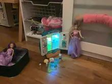 Los niños juguetes para juego de imitación de simulación doble refrigerador de refrigerador educativa Mini cocina juguetes papel jugando Juguetes