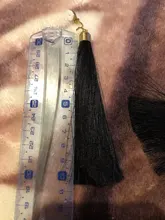 12cm y 5,1 larga borla fibra Clip en pendientes No perforado para las mujeres de moda nupcial bohemio boda Clip de oreja Anti-alergia