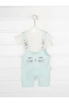 

Green Summer Baby Girl Rabbit Ears Jumpsuit