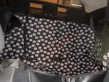 Portadores Del Perro Huella PERRERA CARAMELO Impermeable Trasero Hacia Atrás la Cubierta de Asiento de Coche Perro Esteras Hamaca Protector Con Cinturón de Seguridad D1010