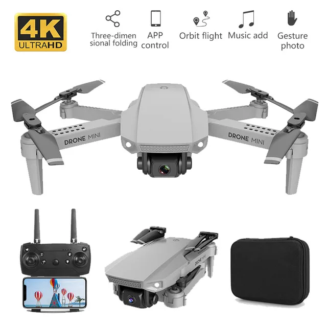 Складной мини-Дрон 4K с дистанционным управлением Квадрокоптер Wi-Fi FPV