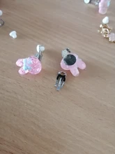 Pendientes de resina con forma de flor para niñas y niños, joyería para la oreja, Pins, pendientes sin agujeros