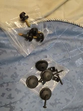 4 Pcs Universal Car Rear Trunk Envelope Cargo Net Tie Down Hook Ring Loop Hanging