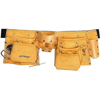 

Tool Belt STAYER 10 pockets leather loop (bracket) for a large tool + A99 38512