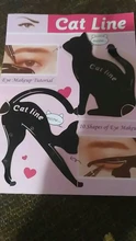 Plantillas de Delineador de Ojos de línea de gato utensilio de maquillaje para ojos plantilla modeladora fácil de maquillar línea de gato plantillas tarjeta para delineador
