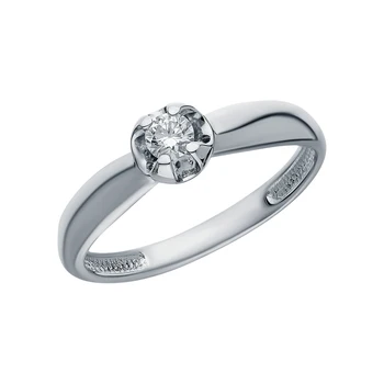 

Gold ring with diamonds sunlight sample 585