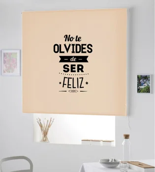 

Blind Iroa roll with phrase/Be Happy! ROLLER BLINDS TRANSLUCENT! (BEIGE 100X175)