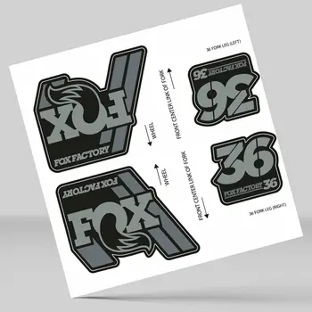 

STICKERS STICKERS FORK FORK FOX 36 FACTORY 2018 DECALS ADHESIVE VINYL GREY BLACK
