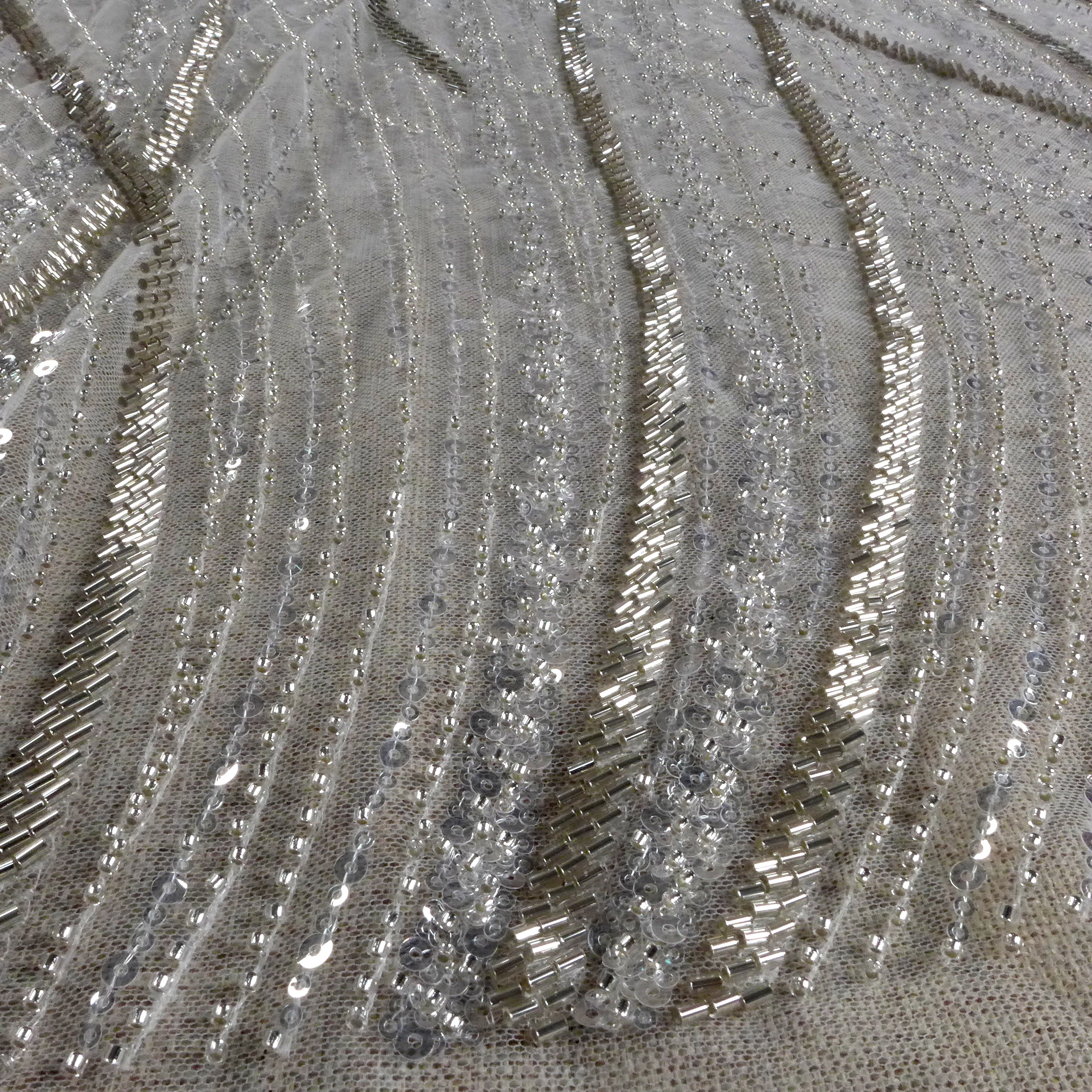 la belleza tecido de renda contas lantejoulas linhas de vestido de noite frisado width width largura jarda