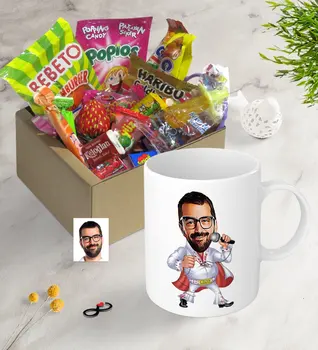 

Personalized Custom Elvis Presley Caricature Of Nostalgic Lezzetler Mug Set Düiünceli Gift Personalized Design Ancients Childhood candy