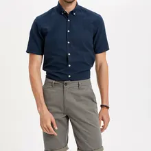 DeFacto мужские летние повседневные шорты, мужские прямые шорты со средней талией, мужские Бермуды, Short-K4207AZ19SM