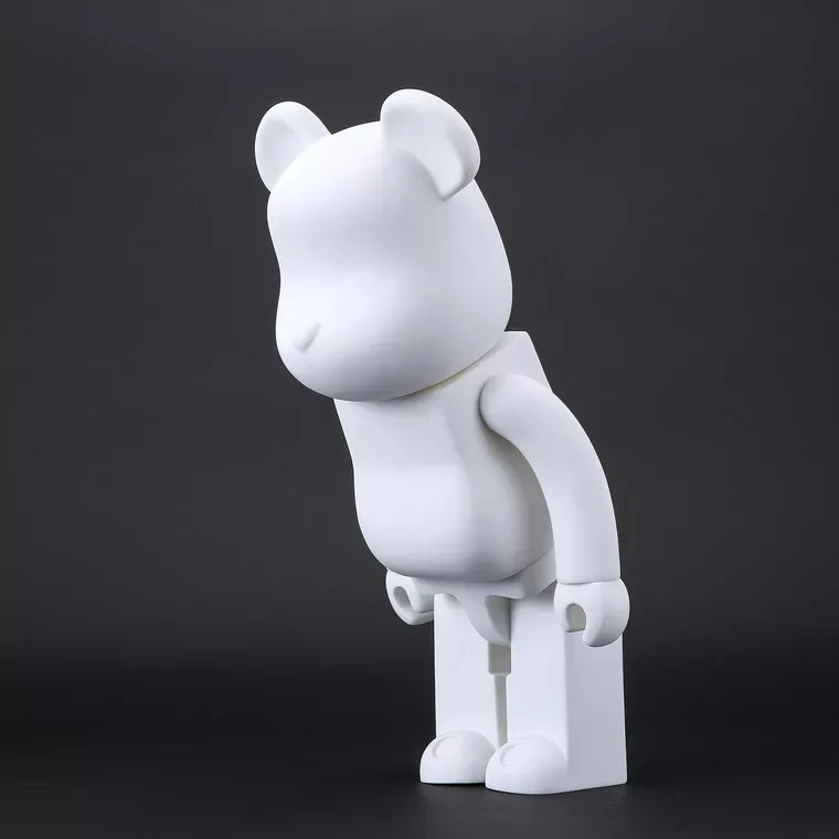 

Bearbricks blank 400% action figure white toys