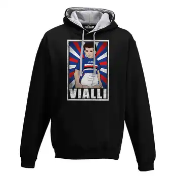 

Hood Sweatshirt Bico Football Vintage Vialli Blucerchiati Legend Spoof Holly and Benji Grunge S