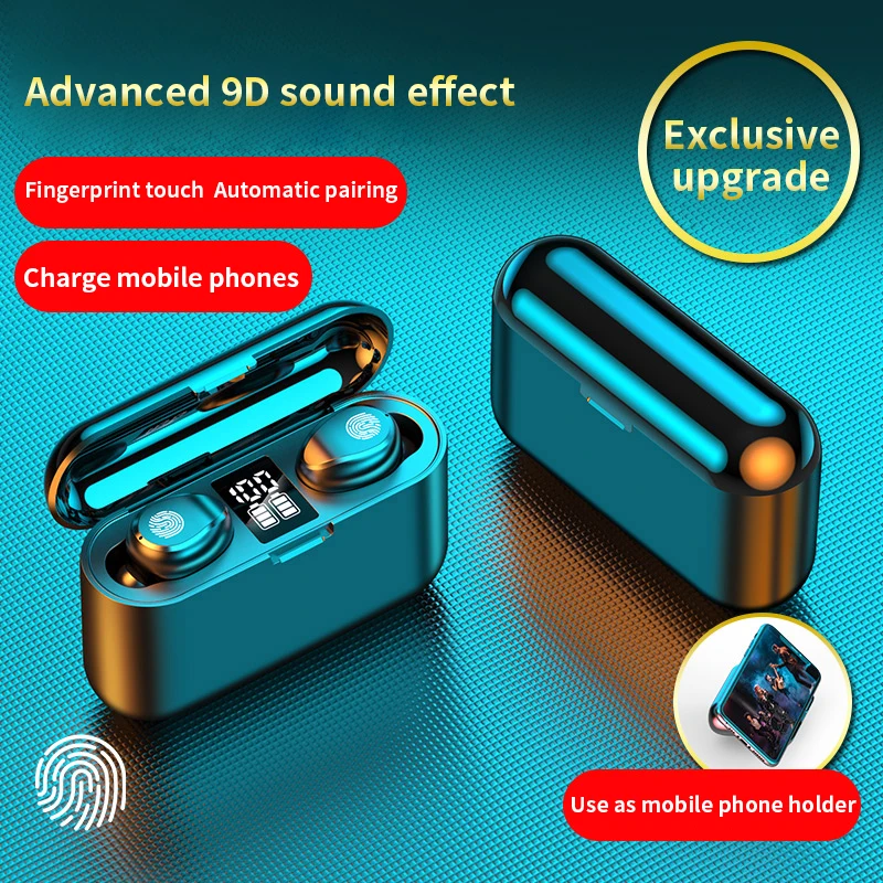 TWS, auricular inalámbrico Bluetooth de 2000mAh, Auriculares deportivos resistentes al agua, auriculares con bajos choques Juegos de PC, miniauriculares con cancelación de ruido|Auriculares y audífonos| - AliExpress