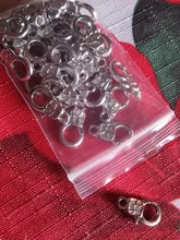 30 cierres de langosta de Metal de 16mm para collares pulseras ganchos Cierre de cadena accesorios artesanales para la fabricación de joyas DIY