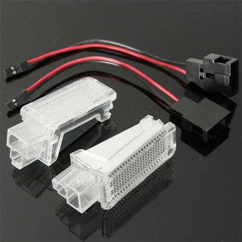 

2Pcs LED Car Door Courtesy Light For Audi A1 8X A3 8P 8V A4 B5 B6 B7 A5 8T A6 C5 C6 C7 A7 A8 TT Q3 Q5 Q7 R8 Footwell Trunk Lamp