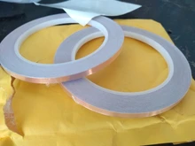 DONGSENFA 20 metros de un solo lado cinta de lámina de cobre conductora de EMI adhesiva escudo de calor resistir cinta 5mm 6mm 8mm 10mm