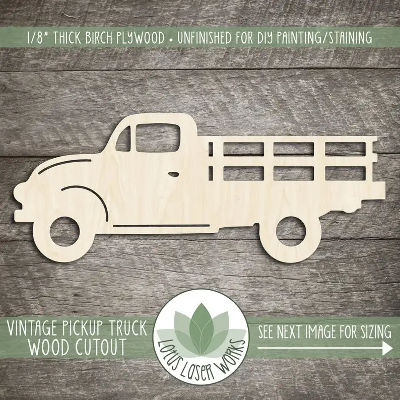 vintage wooden truck