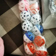 Toys Ball Cage Bird-Toy Cockatiel Pet-Parrot-Toy Parakeet Hollow-Rolling-Bell 10pcs Fun