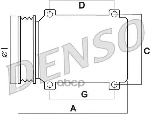 Компрессор Toyota Yaris(P9) Dcp50240 Denso арт. DCP50240