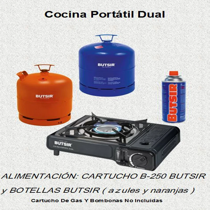 Cocina hornilla portátil MS-2000 Butsir DUAL - Todo Campers