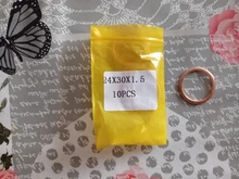 Gasket-Ring Sealing-Washer Flat-Seal Copper-Crush Brass M4 M16 DIN7603 M5 M8 Red M26