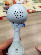 Destellos musicales para bebés, sonajero mordedor, juguetes con campanas de mano de conejo, mordedor móvil para bebés, chupete de lágrimas para bebés, juguetes educativos para edades tempranas de 0 a 12M