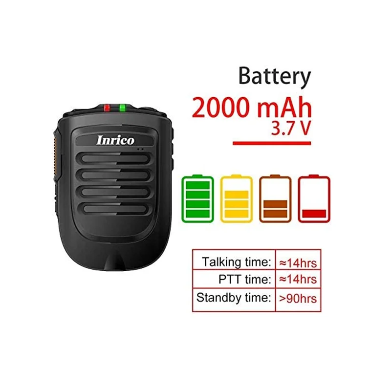 Zello Microfone sem Fio Mini Alto-falantes Ptt Walkie Talkie Android Microfones Portáteis Alto-falante Bluetooth Inlina-b01 - Image 5