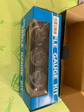 Kit de tres relojes medidores para auto, accesorio indicador de temperatura de aceite, temperatura de agua y presión de aceite, 52 mm, sensor 3 en 1