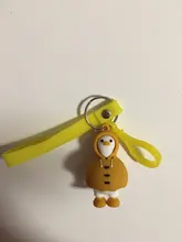 Llavero con forma de pato Kawaii de dibujos animados para mujer, llavero de animal personalizado, bolso colgante, llavero de regalo para niños