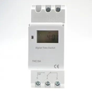 

Weekly programmer/timer/Rele digital THC15A 220V AC 16A, installable on DIN rail.