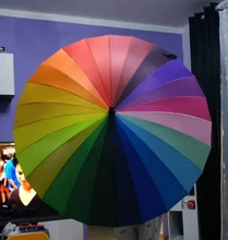 2020 de moda 24K Arco Iris paraguas a prueba de viento de los hombres de cuero paraguas Samurai mujeres paraguas