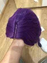 MSIWIGS mujer púrpura 22 colores Cosplay peluca ondulado corto sintético resistente al calor de pelo Rosa Rubio Ombre porque peluca