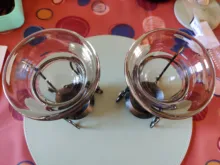 Horno de aromas de hierro Vintage con forma de ciervo, 6 tipos, estante para horno + bandeja para vela de cristal, soporte de aceite esencial para dormitorio, Hotel y oficina