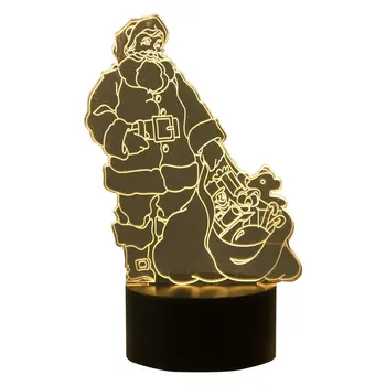 

Figura Papá Noel LED, con ilusión 3D, 14 x 9.8 x 22.5 cm 4 Bombillas LED cálidas