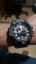Smael Relojes Deportivos de Marca para Hombre con Doble Pantalla Analógica Digital Led Relojes de Pulsera de Cuarzo Electrónicos Reloj Militar de Natación Impermeable