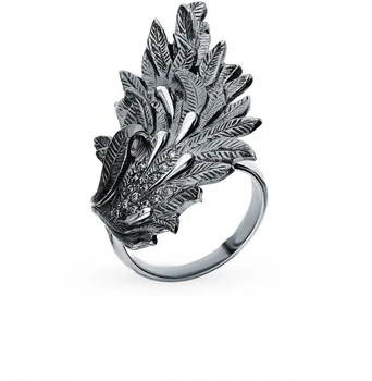 

Silver ring with cubic zirconia sunlight sample 925