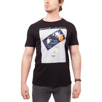 

BiggDesign Faces Space Lovers Man T-Shirt