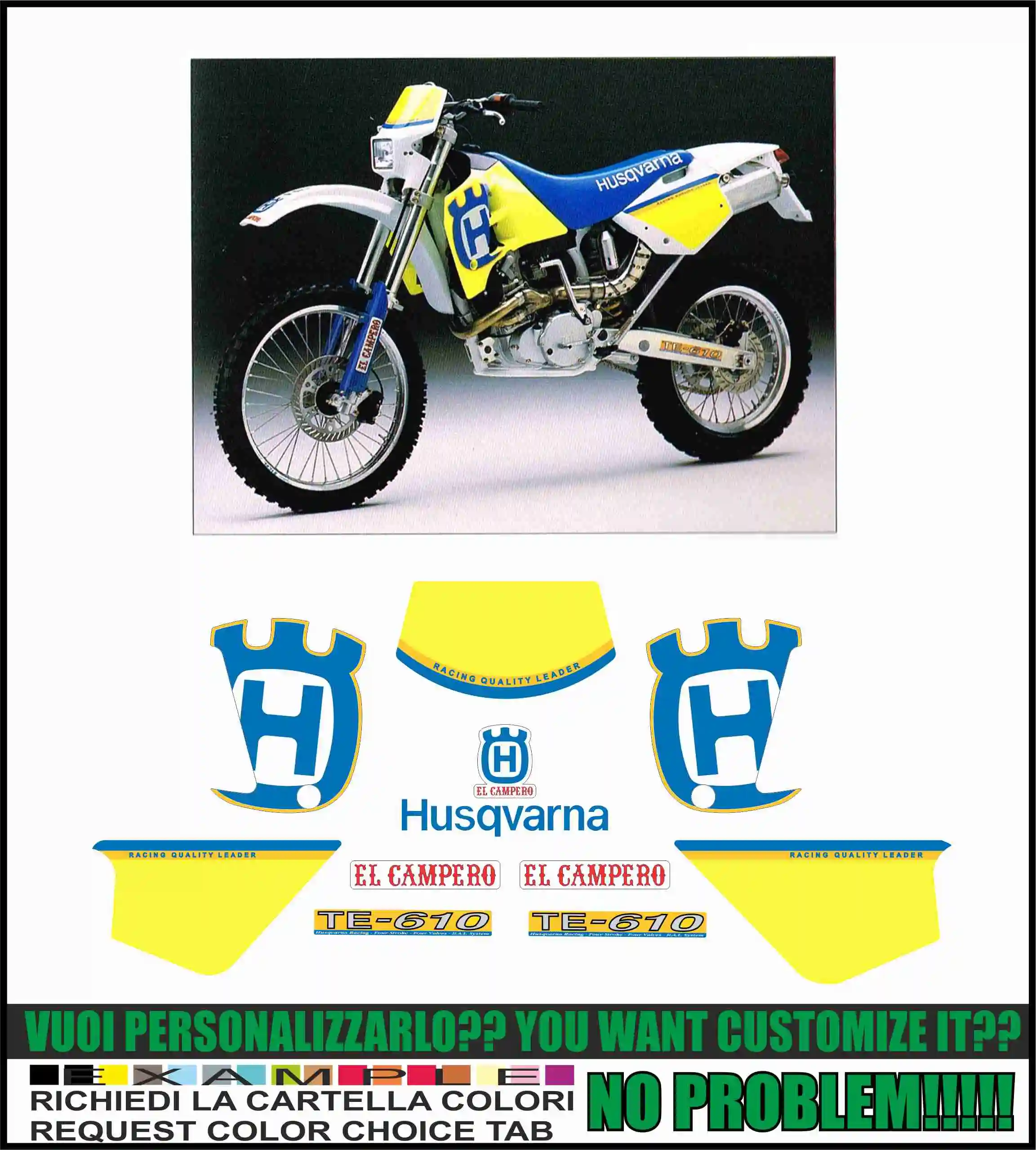 Набор наклеек TE 610 1994 ADESIVI | Автомобили и мотоциклы