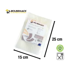 Рельефные вакуумные пакеты 150x250 мм(100 единиц) он работает с большинством внешних вакуумных герметиков машин