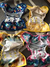 Asenappy nuevo bebé tamaño pañal reutilizable ropa cubrir envolver para usar con plano o equipado pañal