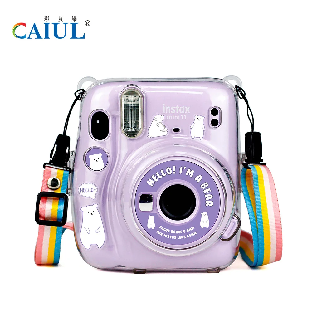 Pourquoi Mon Instax Mini 11 Clignote Orange 5 autocollants de décoration d'appareil photo, différents motifs, pour  Fujifilm Instax Mini 11, corps ou étui d'appareil photo | AliExpress