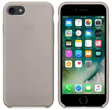 Официальный силиконовый чехол для телефона с логотипом для iPhone 7 8 11 чехол для iPhone 7 8 Plus 11 Pro Max XS XR - Цвет: 23 - Pebble