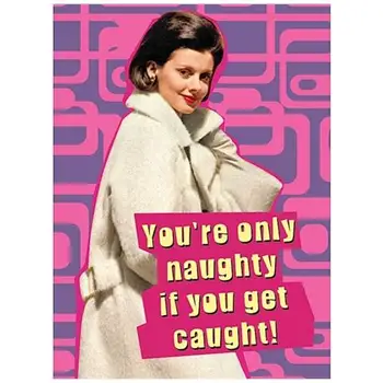 

Retro humor-You're Only Naughty (magnet metal) HALF MOON BAY3.17