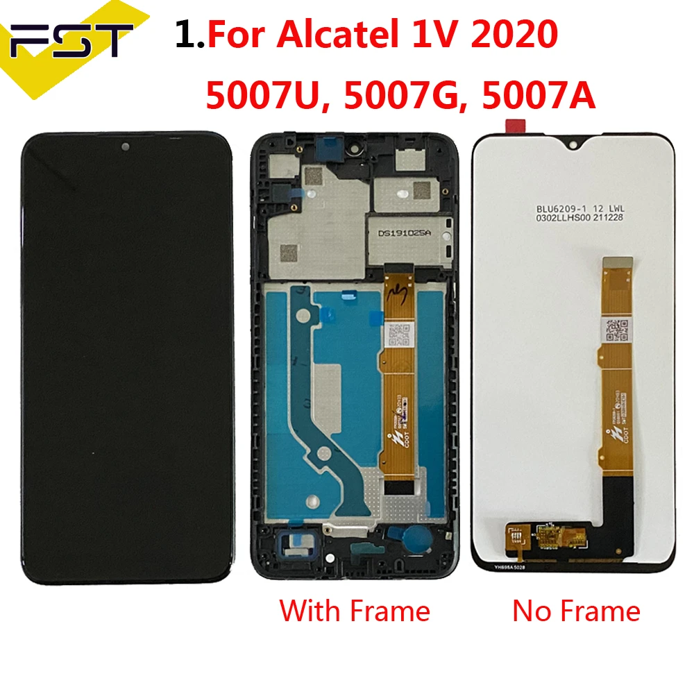 lcd phone screen 100% Original Tested For Alcatel 1V 2020 5007U 5007D LCD Display Touch Screen Digitizer LCD Assembly Alcatel 1V 2020 5007A 5007G the best screen for lcd phones cheap