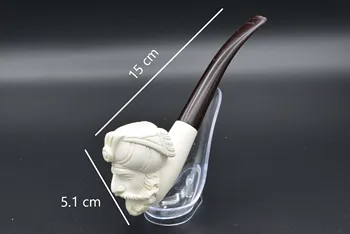 

High Quality Smoking Tobacco Hand-Made in Turkey Figured Meerschaum Pipe Genuine Carving Cigarette Pipes Best Gift for Friends