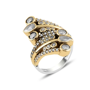 

Silver 925 Sterling Authentic Zircon Stone Ring