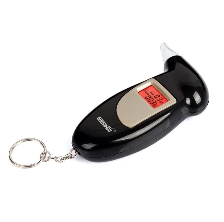 Алкотестер брелок цифровой с ЖК-дисплеем Digital LCD Alcohol Tester(5 мундштуков