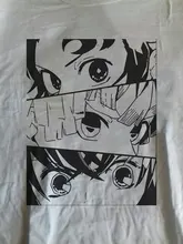Camiseta de Anime japonés Demon Slayer Kimetsu No Yaiba, camiseta Harajuku de Hip Hop, camisetas holgadas de manga corta para mujer