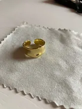 XIYANIKE de Plata de Ley 925 abierto de oro anillos para las mujeres Irregular calado geométrico de la fiesta de cumpleaños de accesorios, regalos, joyería